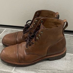 J. Crew Kenton cap-toe boots in Chromexcel® leather 10.5